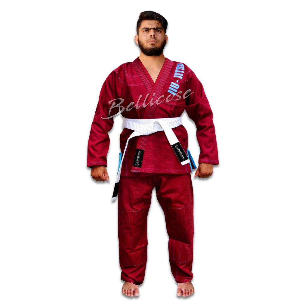 Bellicose Brazilian Jiu Jitsu Suit Burgundy The Bellicose Fitness Wear